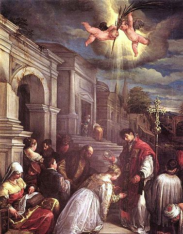 Św. Walenty, obraz: Jacopo Bassano (Jacopo da Ponte)