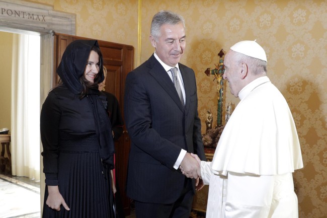 Spotkanie papieża z prezydentem Czarnogóry